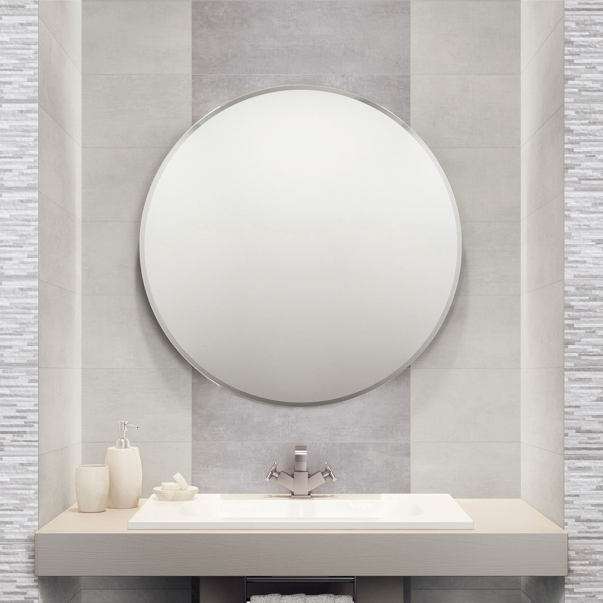 Rivestimento Effetto Cemento Bianco Shabby Wall 20x60 - Bagni e Pavimenti